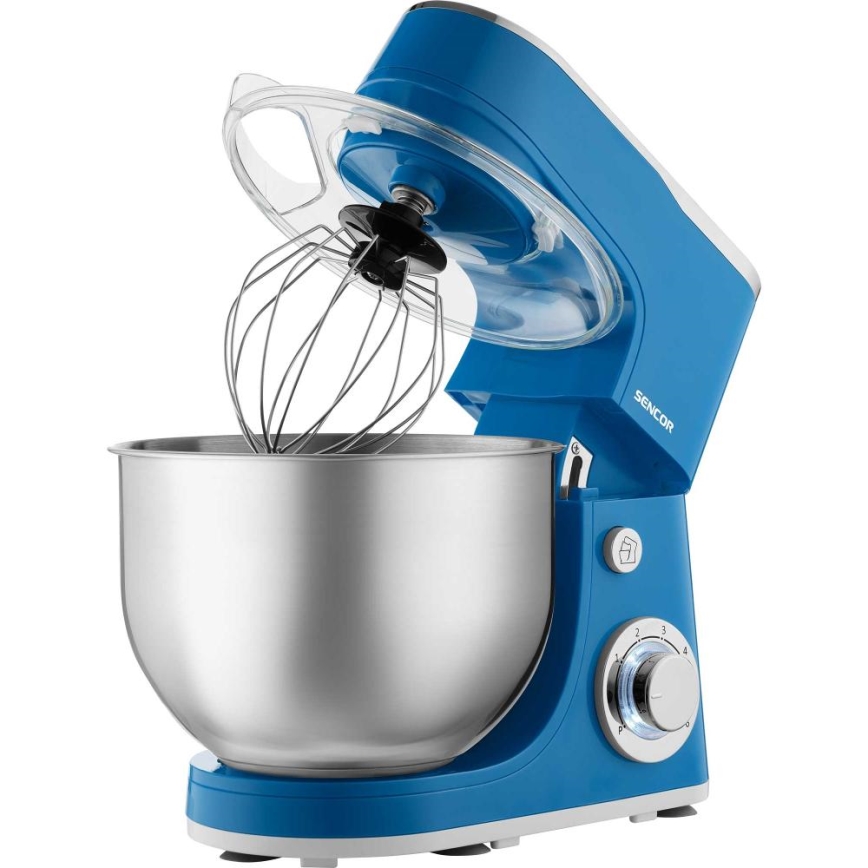 Sencor - Robot de cocina con bol de acero inoxidable 1300W/230V azul
