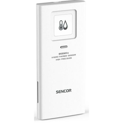 Sencor - Sensor exterior para estaciones meteorológicas (funciona con 2 pilas AA)