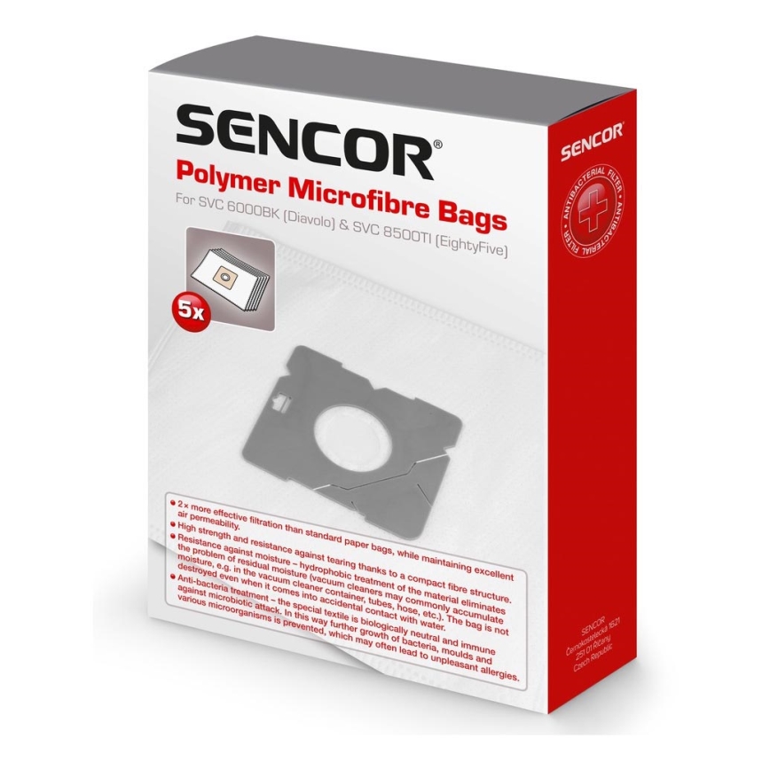 Sencor - SET 5x Bolsa para aspiradora