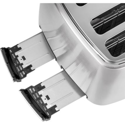 Sencor - Tostadora de cuatro ranuras 1600W/230V cromo mate
