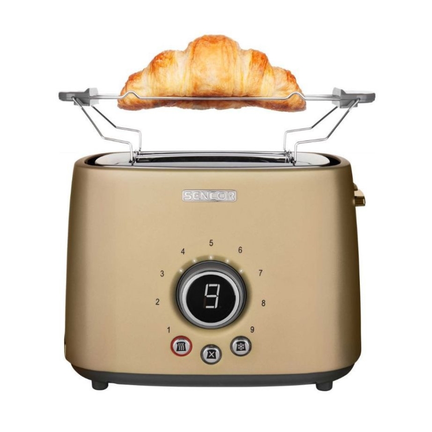 Sencor - Tostadora de dos ranuras con función grill 1000W/230V beige