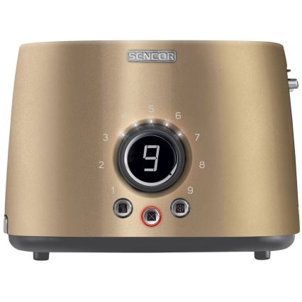 Sencor - Tostadora de dos ranuras con función grill 1000W/230V beige