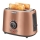 Sencor - Tostadora de dos ranuras con rejilla para calentar, 1000W/230V, color cobre