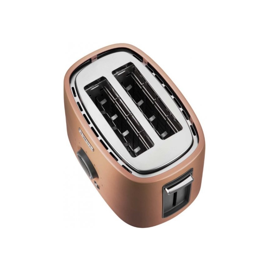 Sencor - Tostadora de dos ranuras con rejilla para calentar, 1000W/230V, color cobre