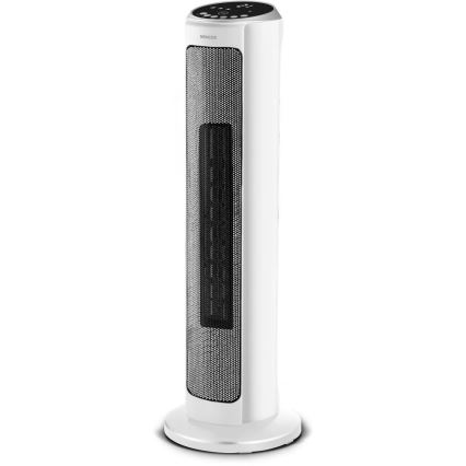 Sencor - Ventilador con elemento calefactor cerámico 2200W/230V Wi-Fi blanco + control remoto