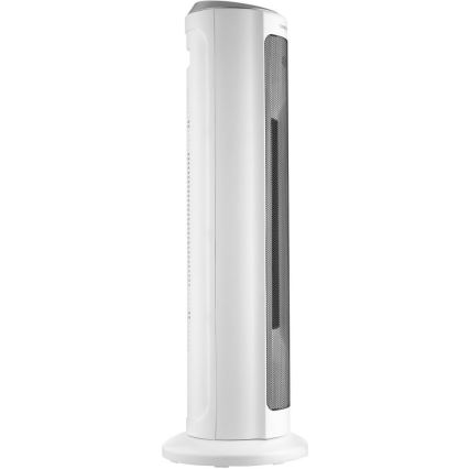 Sencor - Ventilador con elemento calefactor cerámico 2200W/230V Wi-Fi blanco + control remoto