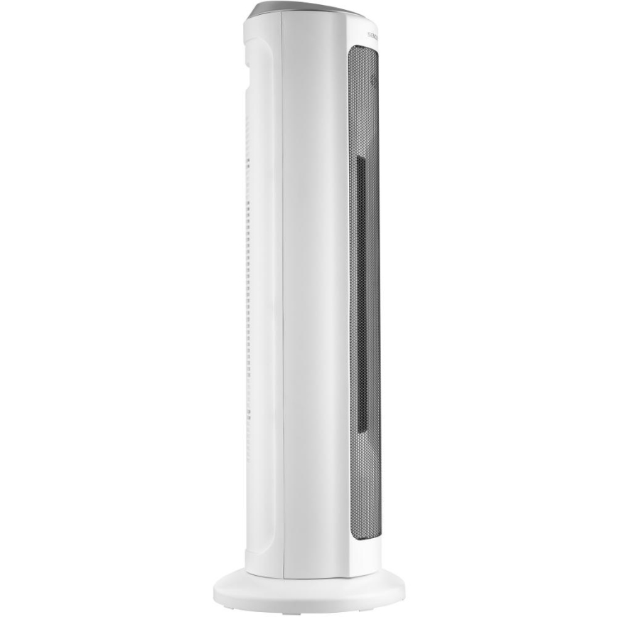 Sencor - Ventilador con elemento calefactor cerámico 2200W/230V Wi-Fi blanco + control remoto