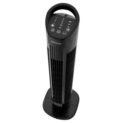 Sencor - Ventilador de columna 50W/230V negro + mando a distancia