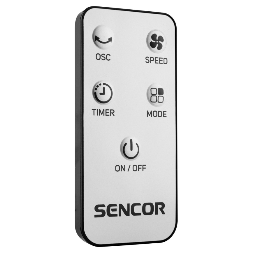 Sencor - Ventilador de columna 50W/230V negro + mando a distancia