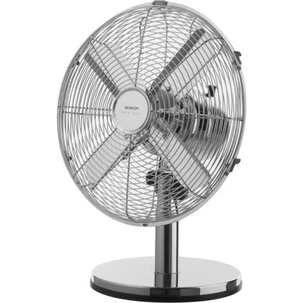 Sencor - Ventilador de sobremesa 35W/230V acabado cromado brillante