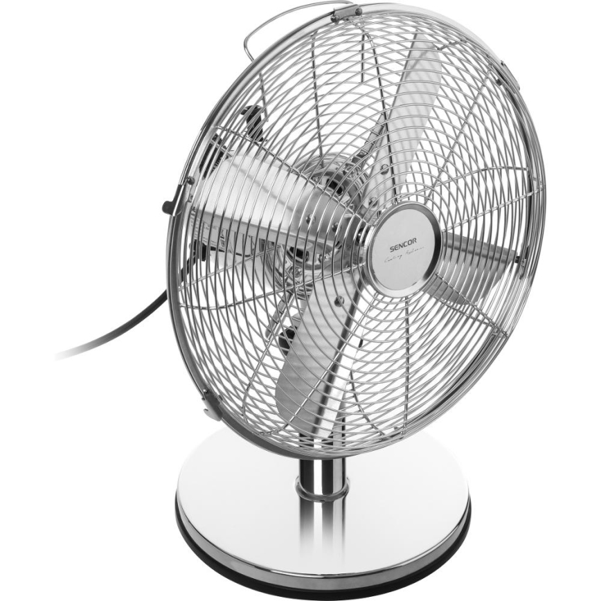 Sencor - Ventilador de sobremesa 35W/230V acabado cromado brillante