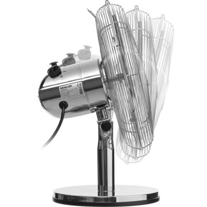 Sencor - Ventilador de sobremesa 35W/230V acabado cromado brillante
