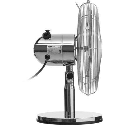 Sencor - Ventilador de sobremesa 35W/230V acabado cromado brillante