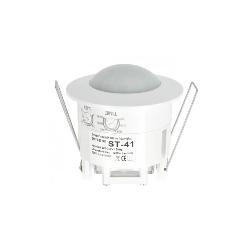 Sensor de movimiento y luz crepuscular ST41 360 ° blanco