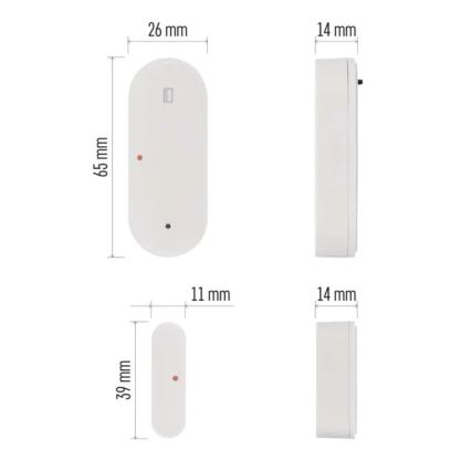 Sensor de puerta inteligente GoSmart 1xCR2032