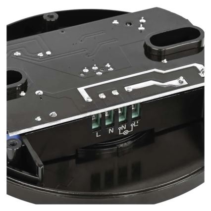 Sensor exterior de movimiento y luz crepuscular PIR 2000W/230V IP65 negro