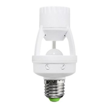 Sensor PIR para bombilla E27 blanco