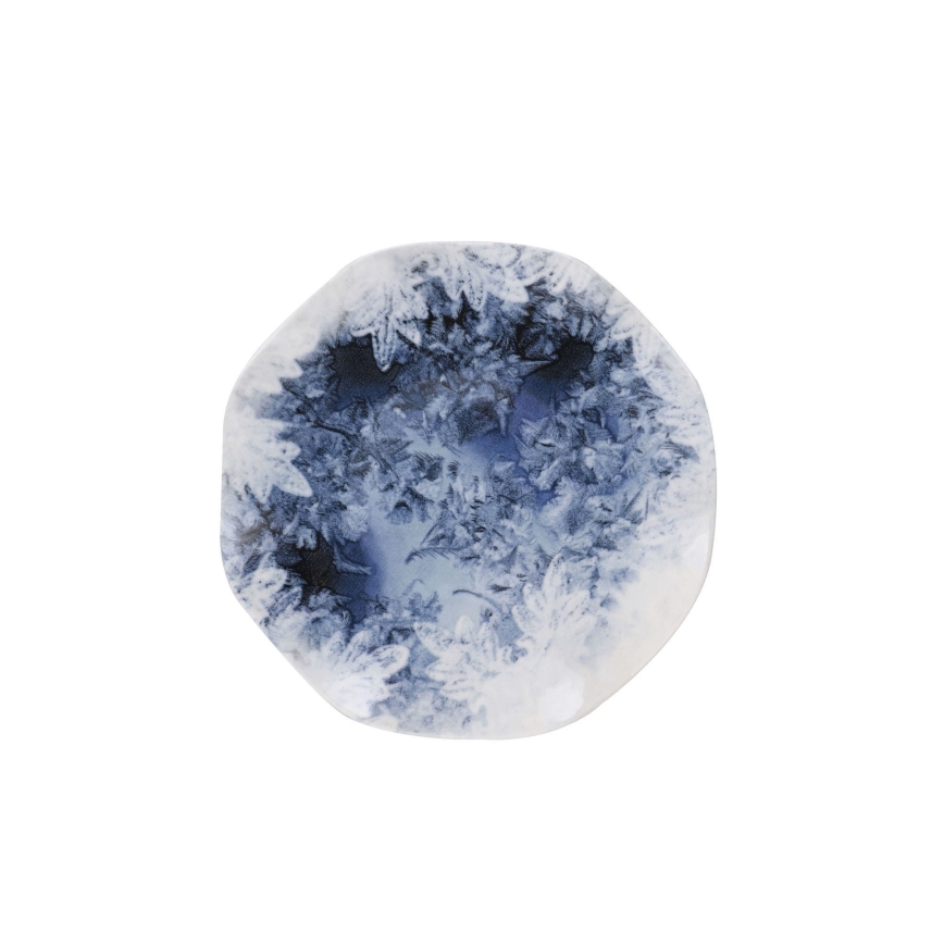 Servicio de vajilla de 24 piezas azul/porcelana