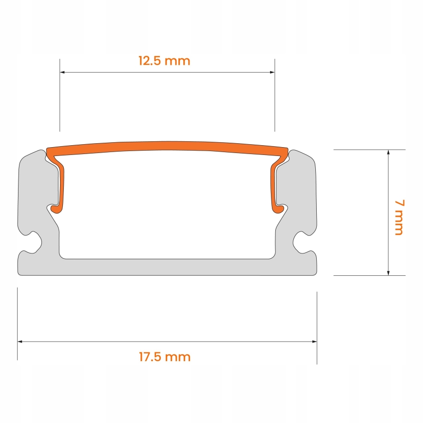 SET 1x tira LED con sensor de movimiento FLEX LED/3,6 W/4xAA 2 m + 2x perfil empotrado 1 m negro/blanco