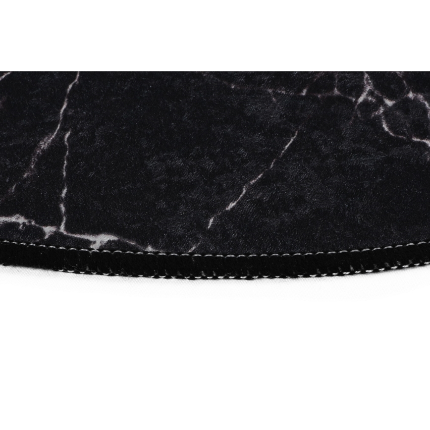 SET 2x Alfombra de baño MARBLE 50x60/60x100 cm negro