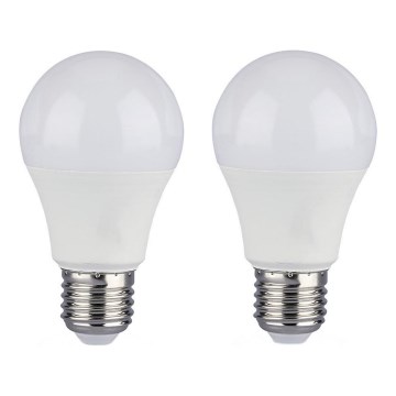 SET 2x Bombilla LED regulable A60 E27/9W/230V 6400K
