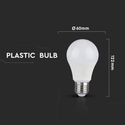 SET 2x Bombilla LED regulable A60 E27/9W/230V 6400K