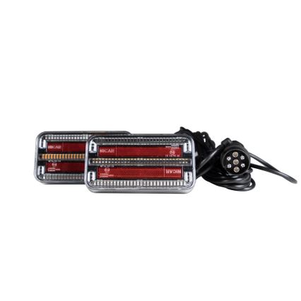 SET 2x LED Luz de remolque 7,5m cable LED/12-24V IP65