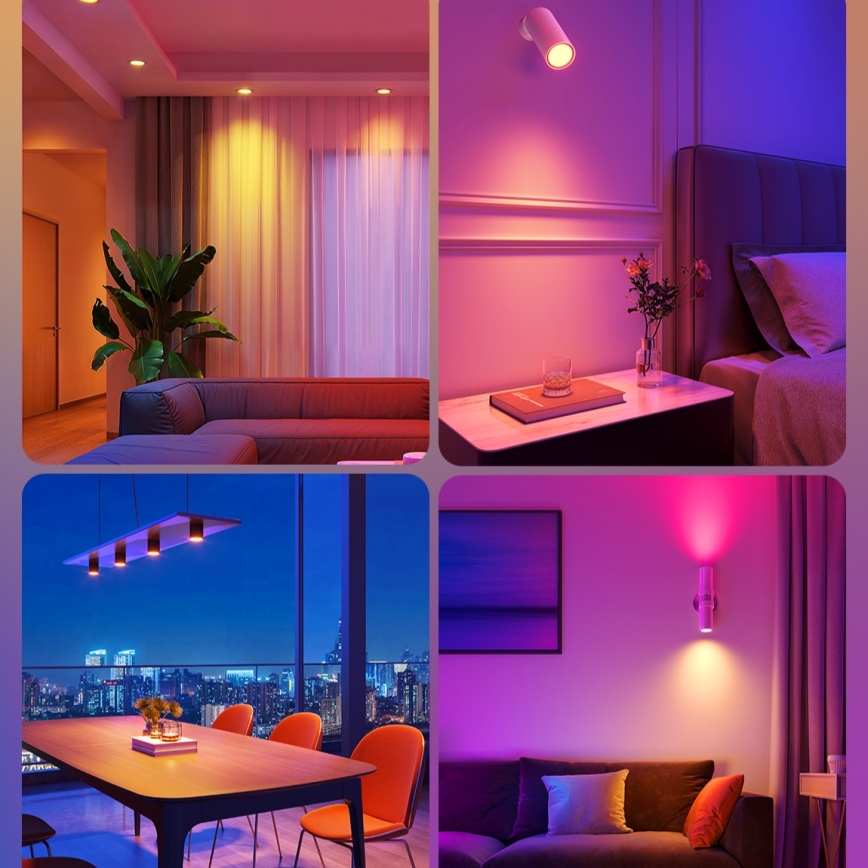 SET 2x LED RGBWW Bombilla regulable GU10/4,8W/230V 2700-6500K Wi-Fi - Govee