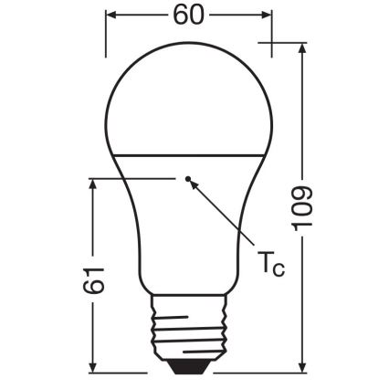 SET 3x Bombilla LED A60 E27/10W/230V 4000K