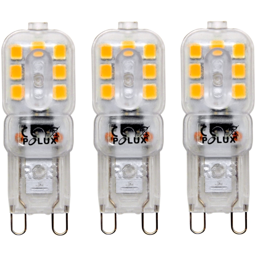SET 3x Bombilla LED G9/2,5W/230V 3000K