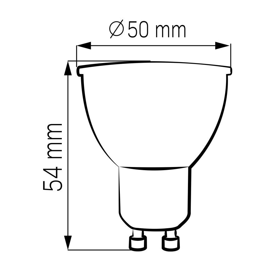 SET 3x Bombilla LED GU10/4,5W/230V 4000K
