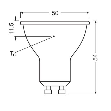 SET 3x Bombilla LED PAR16 GU10/6,9W/230V 6500K - Osram