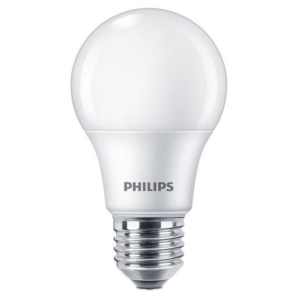 SET DE 3x Bombilla LED Philips A60 E27/8W/230V 4000K