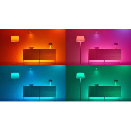 SET 3x Bombilla LED RGBW regulable PAR16 GU10/4,7W/230V 2200-6500K Wi-Fi - WiZ
