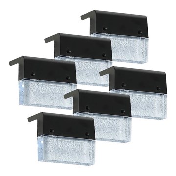SET 6x LED RGB Aplique solar LED/1W/1,2V 3500K IP65