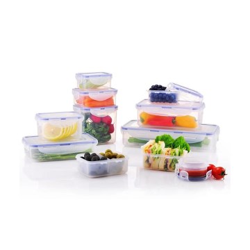 Set de 11 recipientes para alimentos LOCK