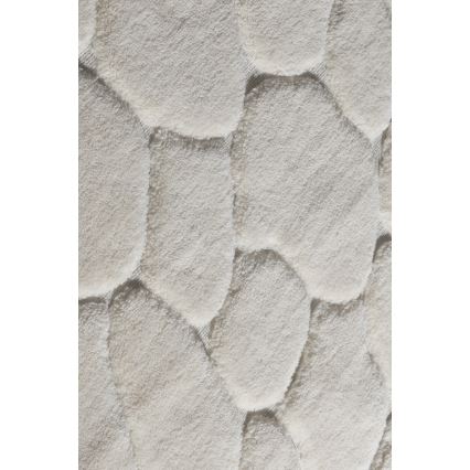 Set de 2 alfombrillas de baño LINO 60 x 100 cm color crema