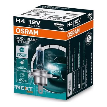 SET DE 2 Bombillas de coche COOL BLUE H4 P43t/60/55W/12V 5000K - Osram