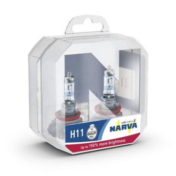 SET DE 2 Bombillas para coche H11 PGJ19-2/55W/12V - Narva 48101RPNVAS2