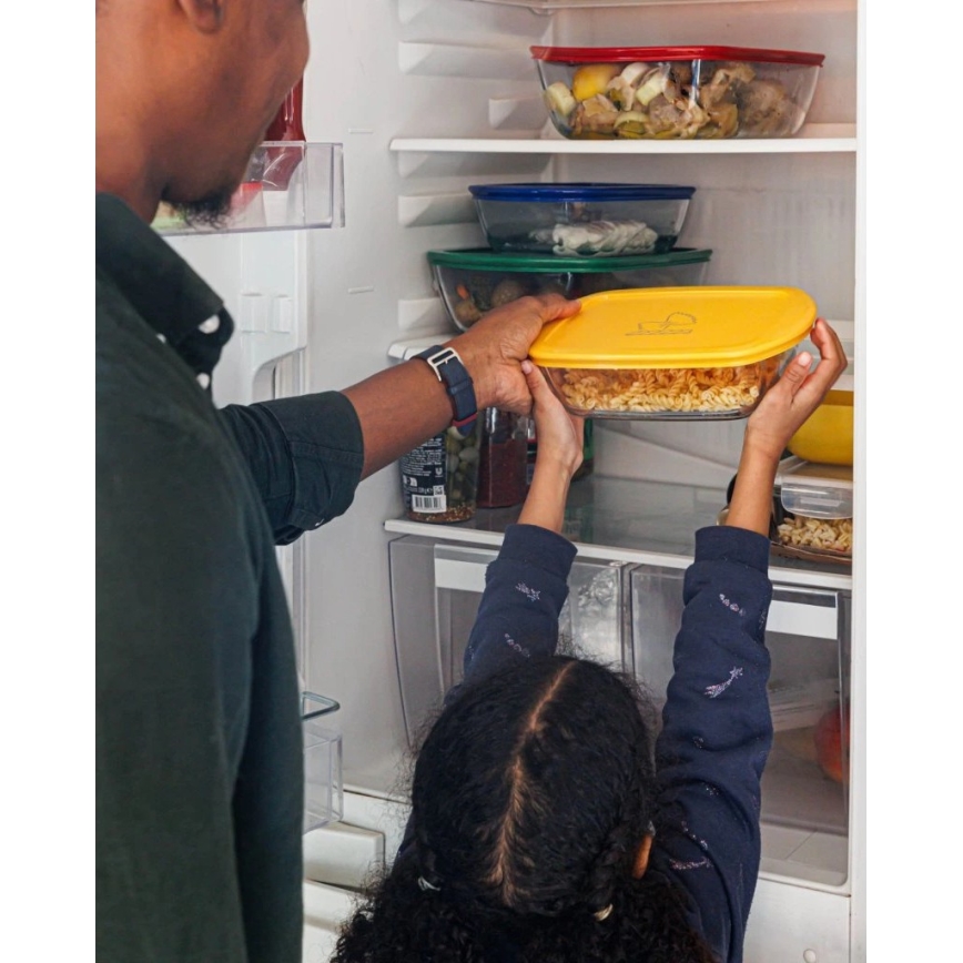 Set de 2 recipientes de vidrio para alimentos PYREX 1,2/2,5 l