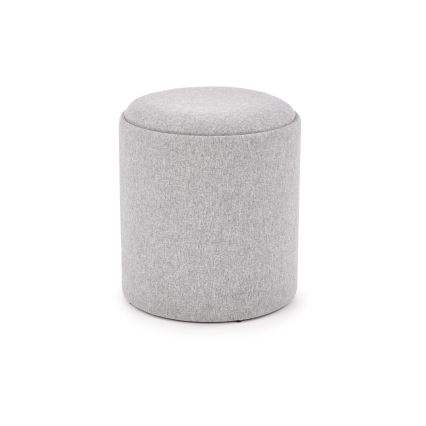 Set de 2 taburetes AVIKO Ø 38/45 cm, gris/beige