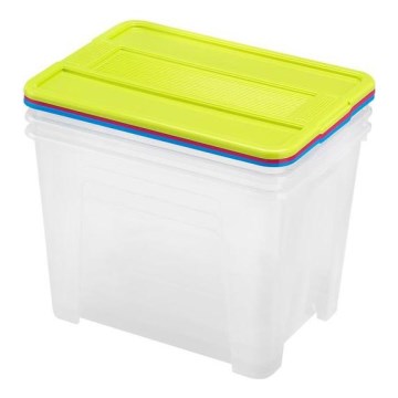 SET DE 3 cajas de almacenamiento TEX BOX 21 l