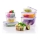 Set de 7 recipientes para alimentos LOCK azul/transparente