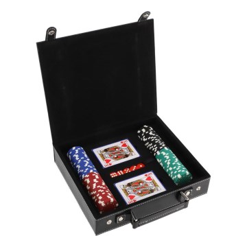 Set de póquer en estuche — 100 piezas