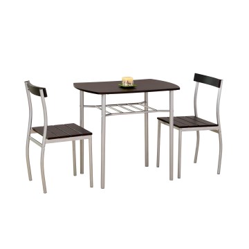 Set para balcón LANCE 82x50 cm metal/wengué