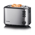 Severin AT 2514 - Tostadora de dos ranuras 850W/230V acero inoxidable/negro