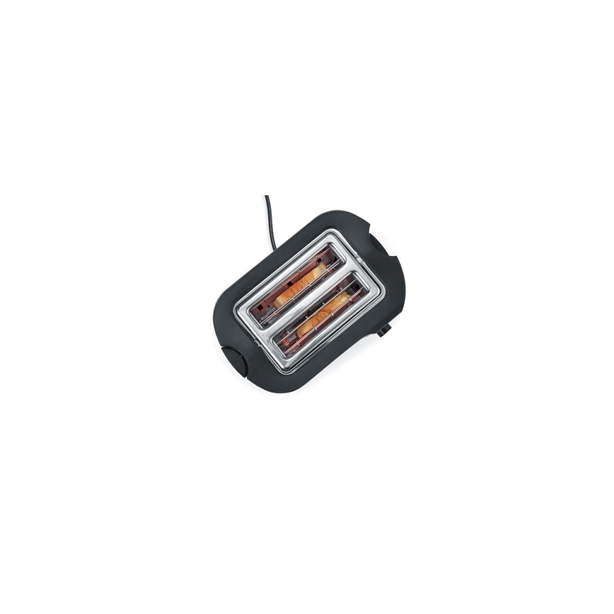 Severin AT 2589 - Tostadora para 2 rebanadas 800W/230V acero inoxidable/negro