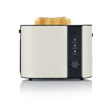 Severin AT 9576 - Tostadora de 2 ranuras, 800W/230V, beige/negro