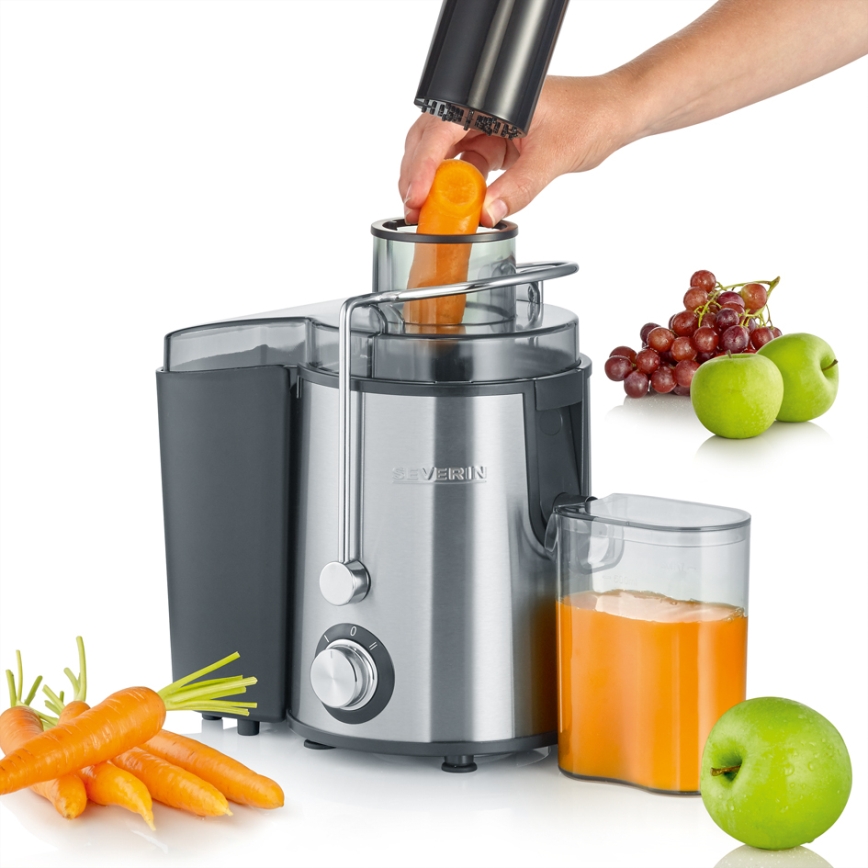Severin ES 3566 - Extractor de zumos 0,5 l 400W/230V acero inoxidable/gris