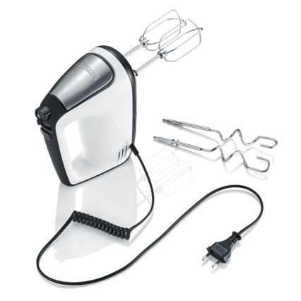 Severin HM 3830 - Batidora de varillas 400 W/230 V blanca/negra